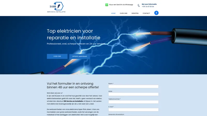 Website van 3.80 service en installatie