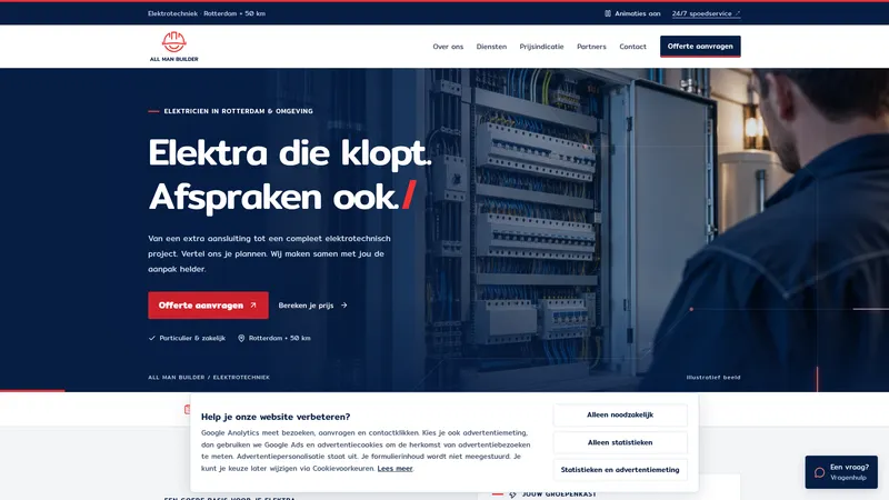 Website van All Man Builder B.V