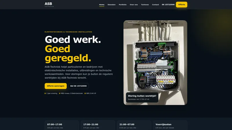 Website van Asb-techniek