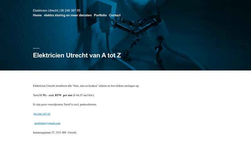 Website van ATZ-Elektra