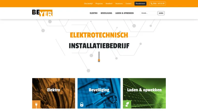 Website van Beyer Installatie B.V.