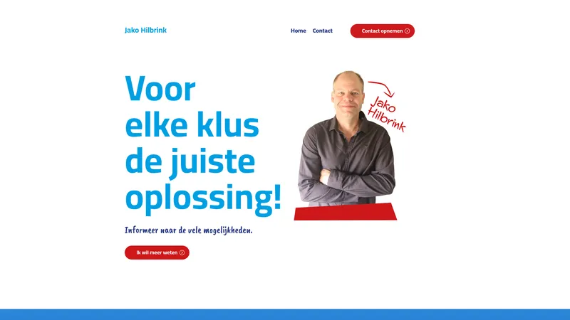 Website van Bij de Hand Technische Dienstverlening