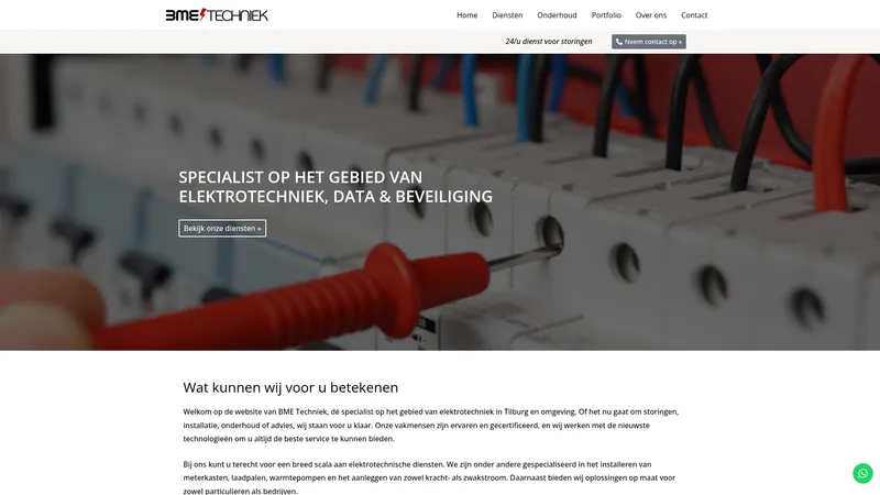 Website van BME Techniek B.V.