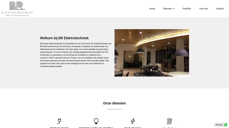 Website van BR elektrotechniek