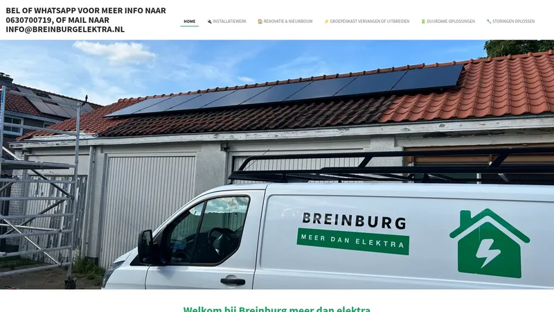 Website van Breinburg meer dan elektra