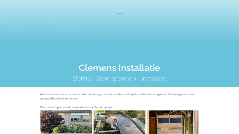Website van Clemens Installatie
