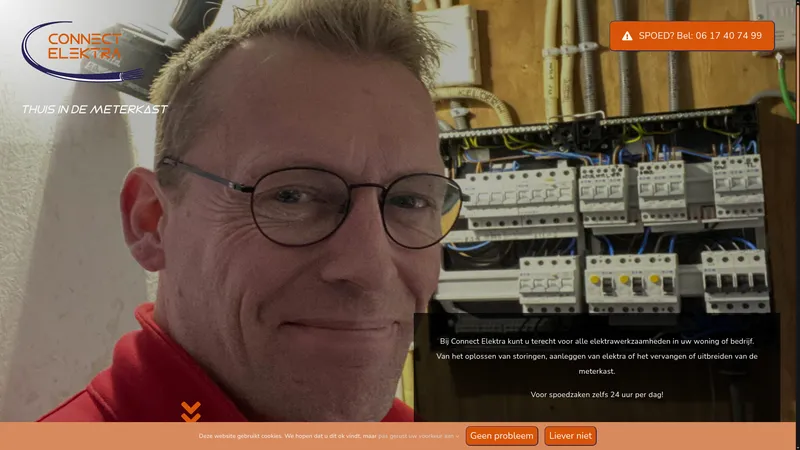 Website van Connect Elektra