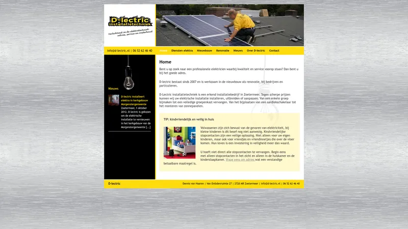 Website van D-lectric