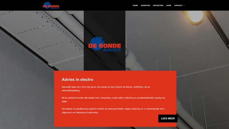 Website van De Ronde Electro