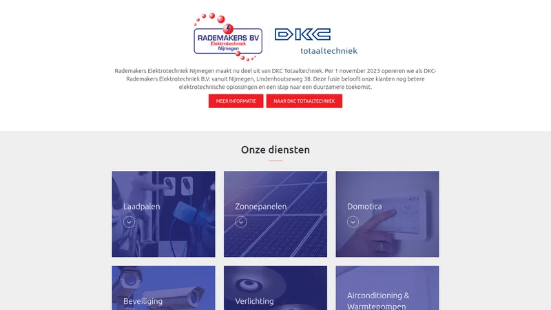 Website van DKC-Rademakers