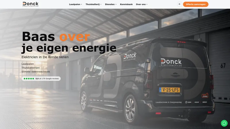 Website van Donck Elektro