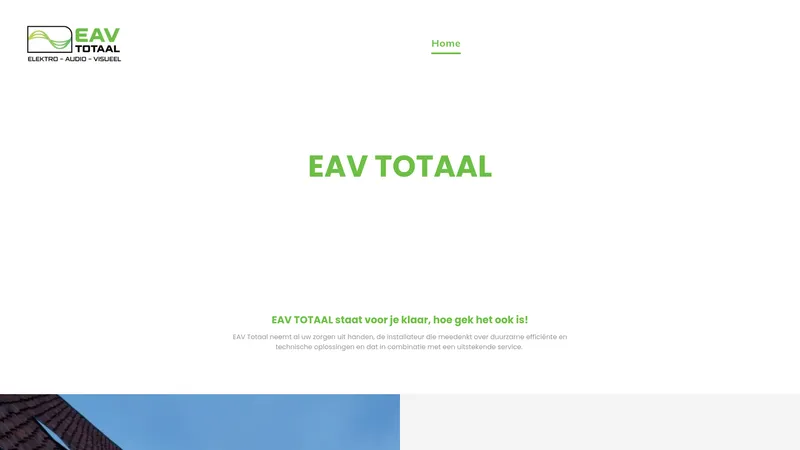 Website van EAV Totaal