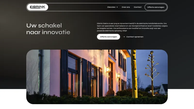 Website van Eibrink Elektro