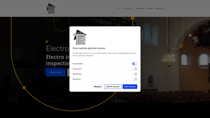 Website van Electro Boesten B.V.