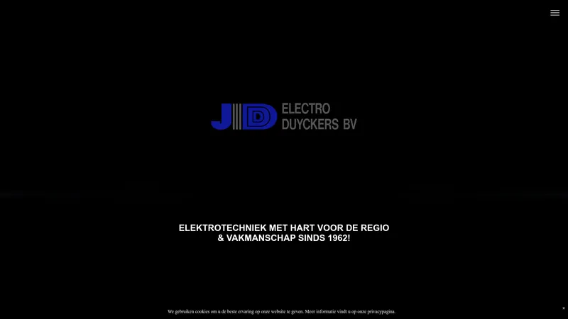 Website van Electro Duijckers B.V.
