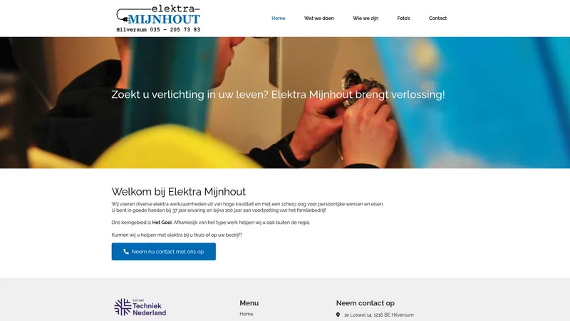 Website van Elektra Mijnhout