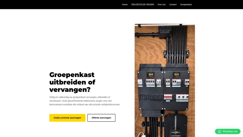 Website van ElektraMaatwerk