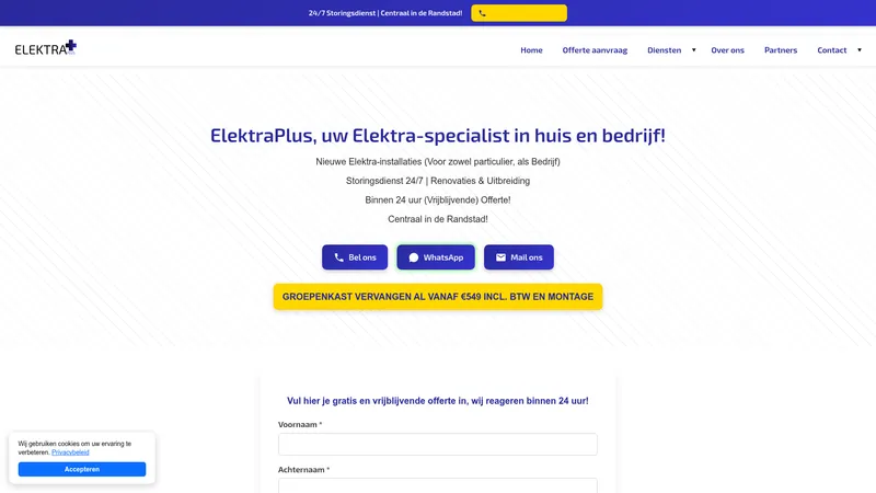 Website van ElektraPlus