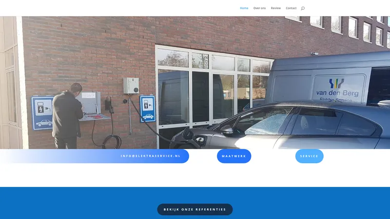 Website van Elektraservice van den Berg