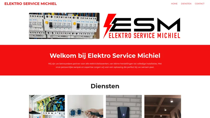 Website van Elektro Service Michiel