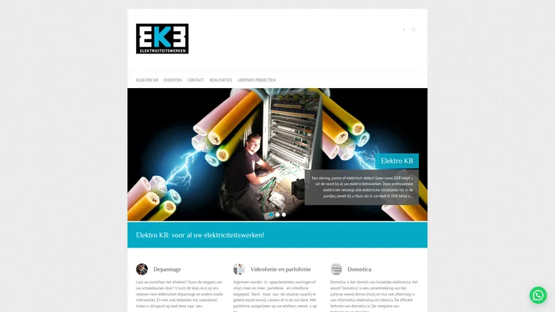 Website van ElektroKB (EKB)