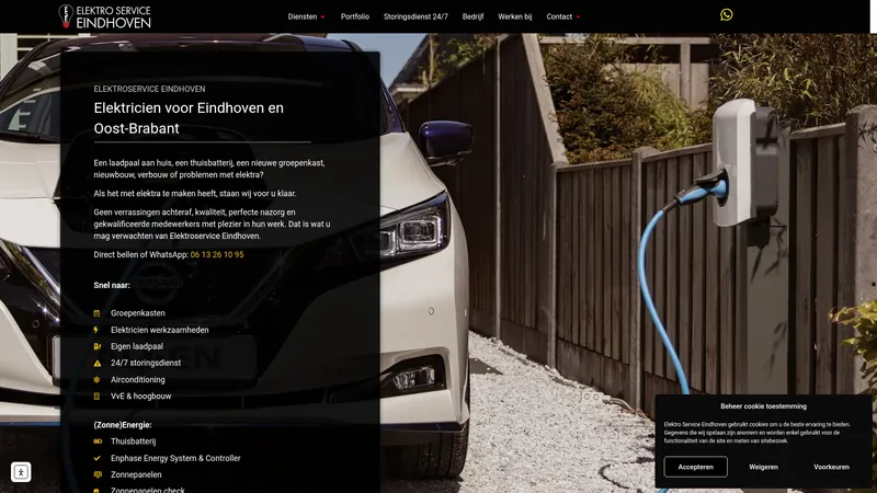 Website van Elektroservice Eindhoven B.V.