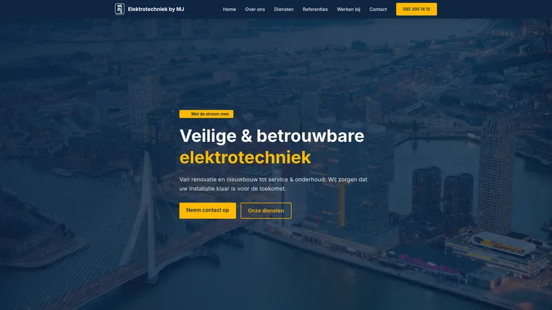 Website van Elektrotechniek by MJ