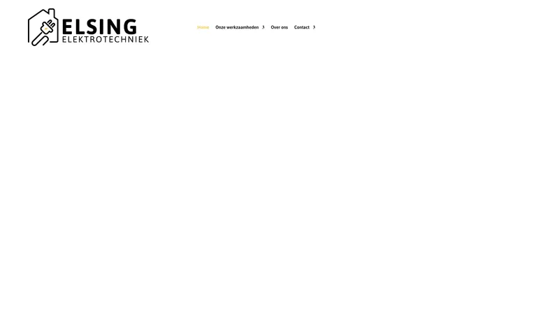 Website van Elsing elektrotechniek