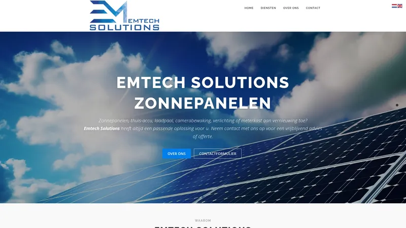 Website van Emtech Solutions