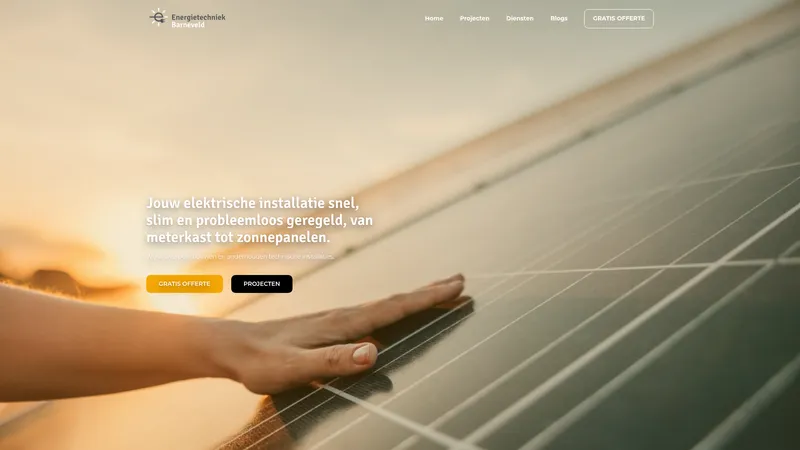 Website van Energietechniek Barneveld