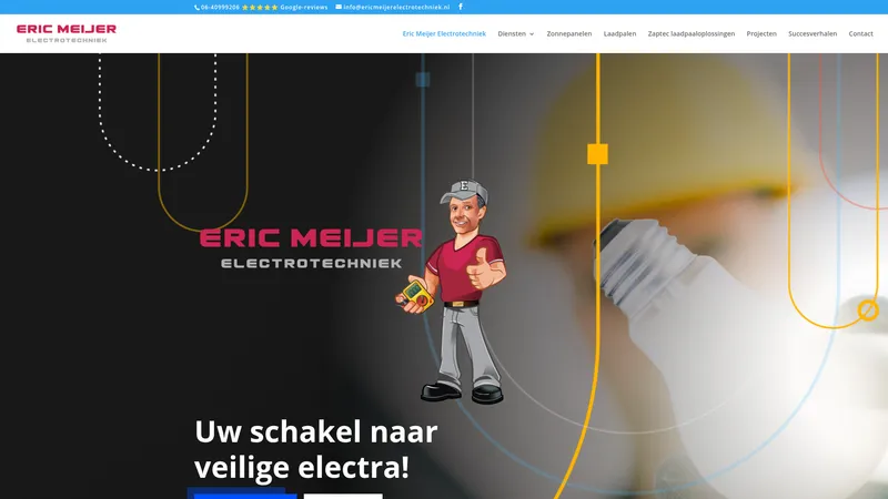 Website van Eric Meijer Electrotechniek