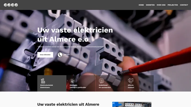 Website van Eric's Installatie en Onderhoud