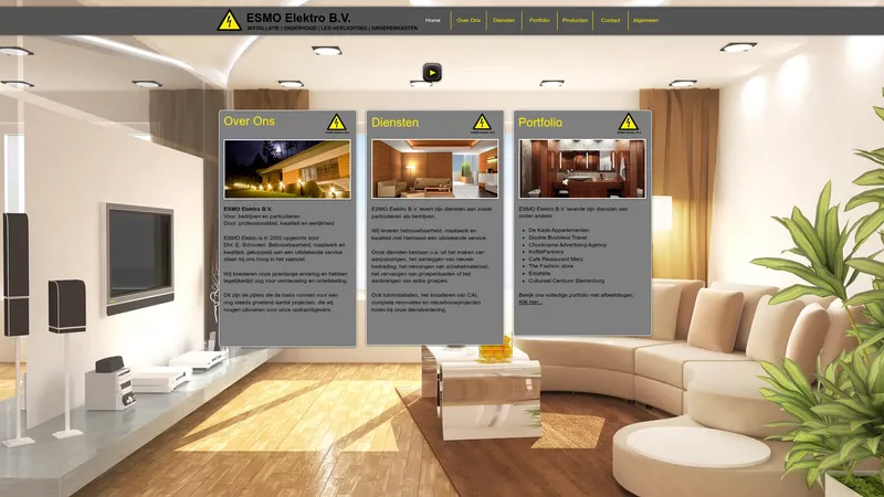 Website van ESMO Elektro