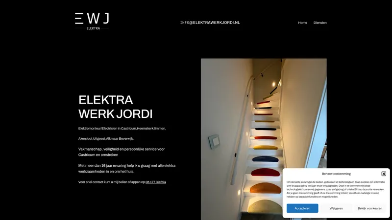 Website van EWJ ELEKTRA
