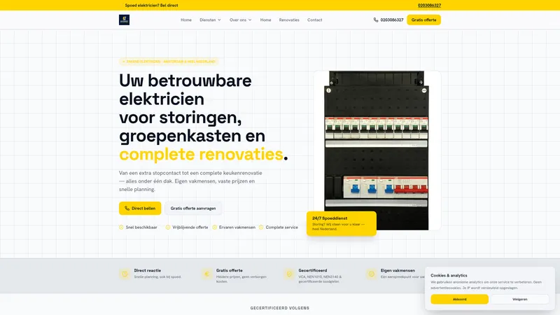 Website van Expert Elektra