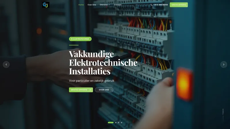 Website van G.J. Elektrotechniek