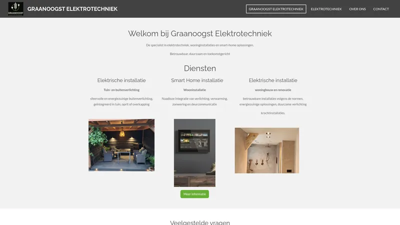 Website van Graanoogst Elektrotechniek
