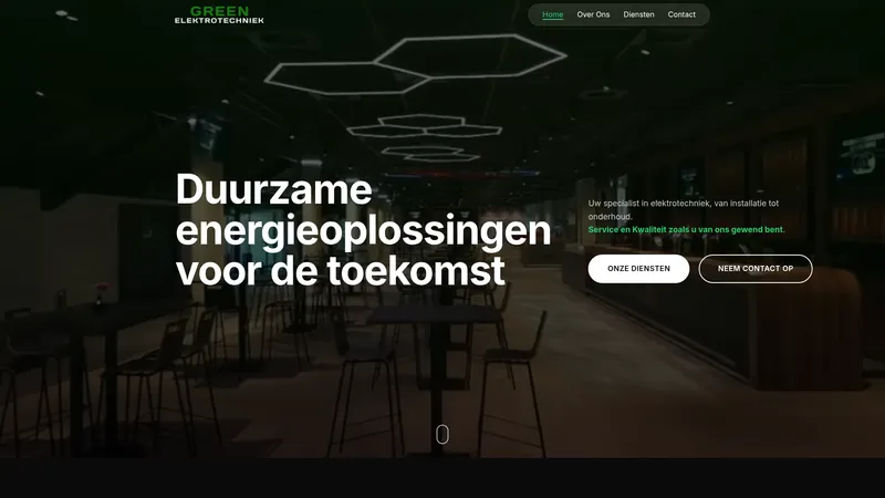 Website van Green Elektrotechniek
