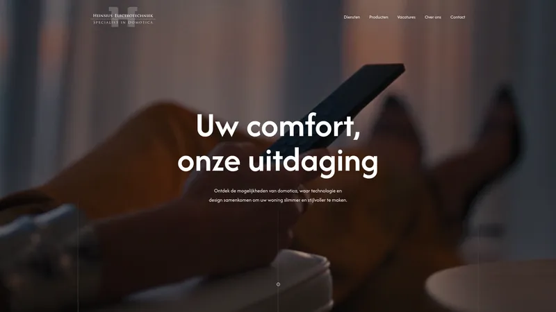 Website van Heinsius Electrotechniek