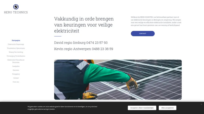 Website van hero technics