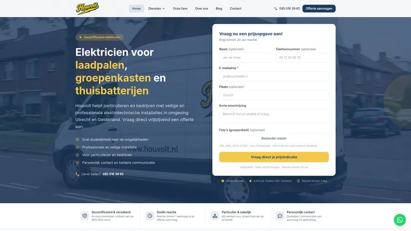 Website van Houvolt