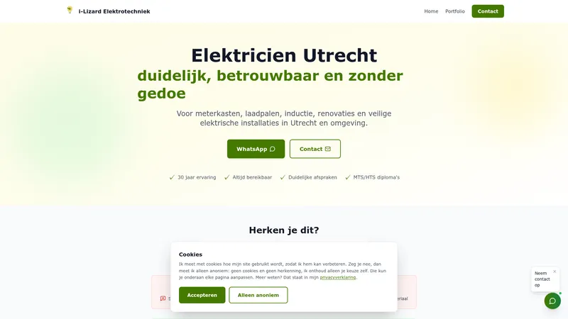 Website van i-Lizard