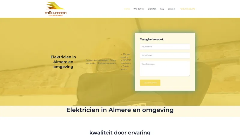Website van Installatiebedrijf Möhlmann