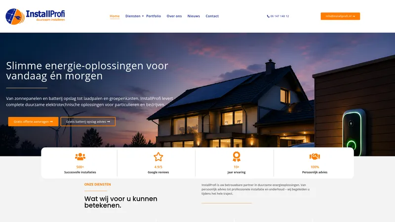 Website van InstallProfi B.V.