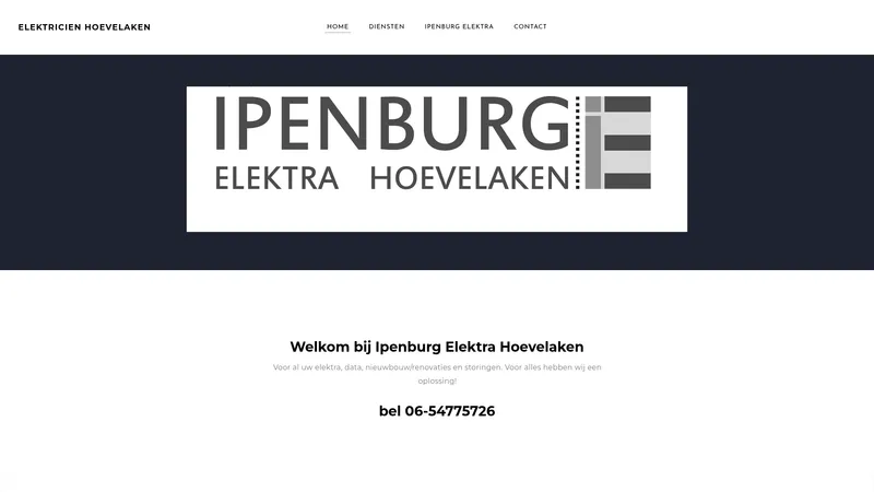 Website van Ipenburg Elektra