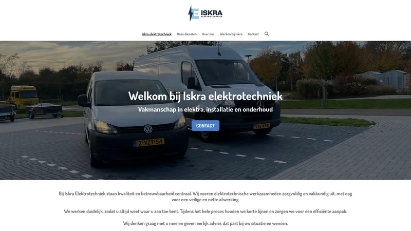 Website van Iskra Elektrotechniek