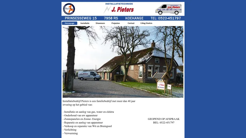 Website van J. Pieters