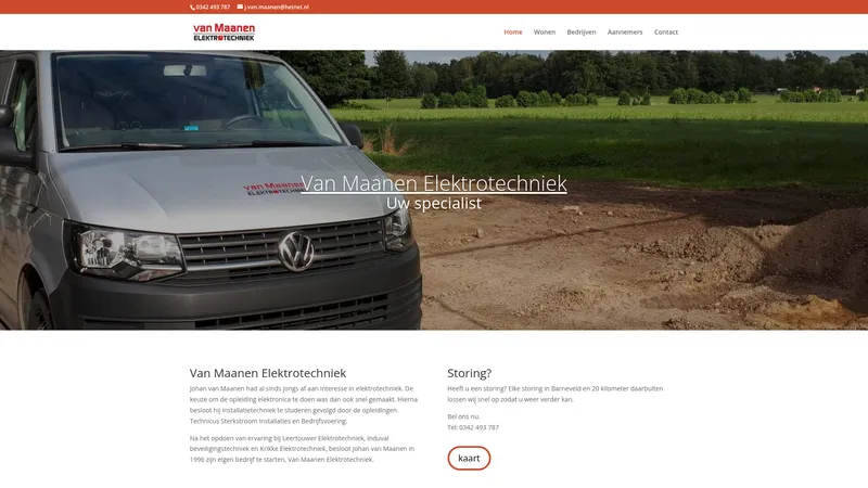 Website van J. van Maanen Elektrotechniek