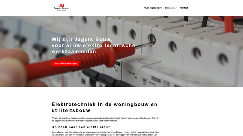 Website van Jagers Bouw