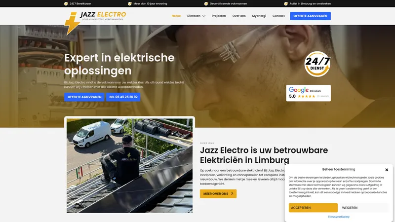 Website van Jazz Electro